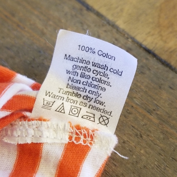 J. Crew Striped Orange T-Shirt - Picture 4 of 4
